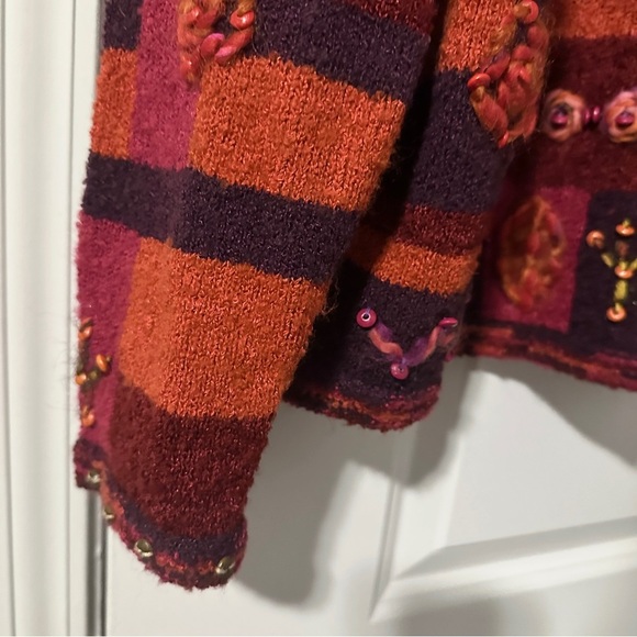 Design Options Phillip & Jane Gordon Pink Embellished Cardigan Women’s Sz Large - Picture 8 of 16